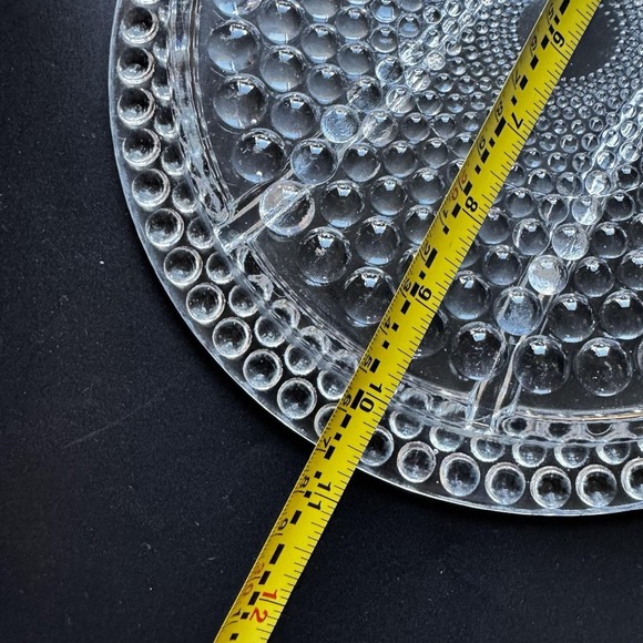 Thousand Eye Hobnail Boppie 11" Divided‎ Relish Platter Dish Vintage - Picture 8 of 8